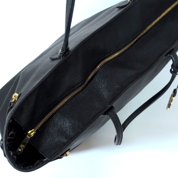 Henri Bendel Black Saffiano Leather Large Tote - Picture 12 of 14